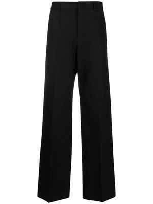 Valentino wide-leg gabardine trousers - Black