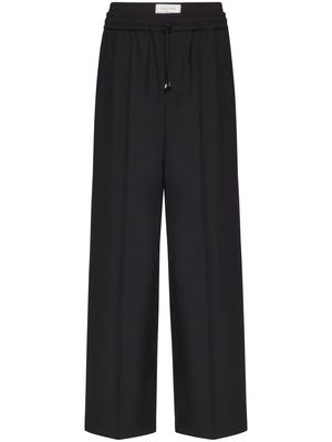 Valentino wide-leg virgin wool trousers - Black