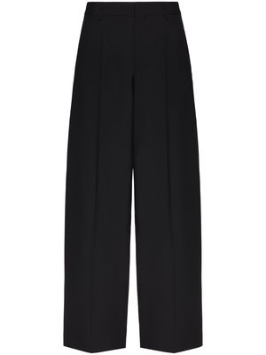 Valentino wide-leg wool trousers - Black