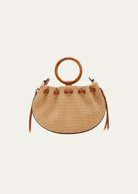 Valeria Small Bamboo Top-Handle Bag