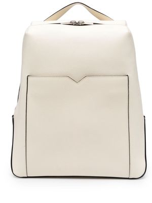 Valextra grained-leather backpack - Neutrals