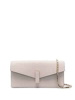 Valextra Iside leather clutch bag - Neutrals