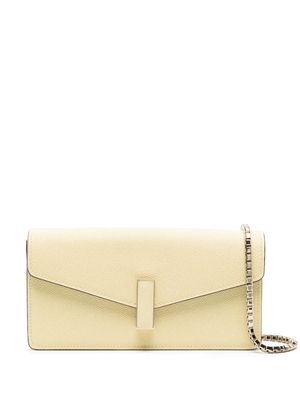 Valextra Iside leather clutch bag - Yellow