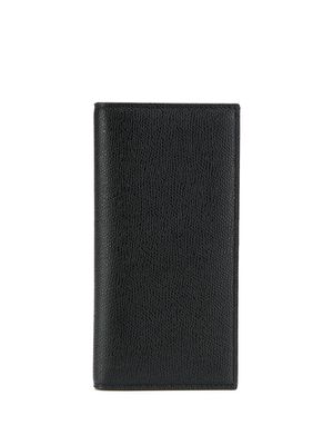 Valextra pebbled bi-fold wallet - Black
