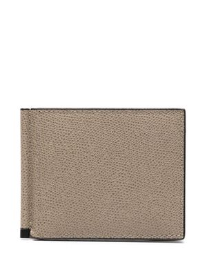 Valextra Simple Grip leather wallet - Neutrals