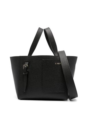 Valextra Soft Bucket Micro leather tote bag - Black