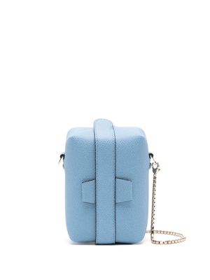 Valextra Tric Trac folded leather mini bag - Blue