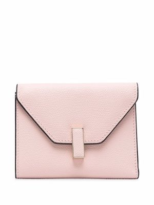 Valextra two-tone leather billfold wallet - Pink