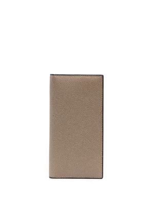 Valextra vertical bifold wallet - Brown