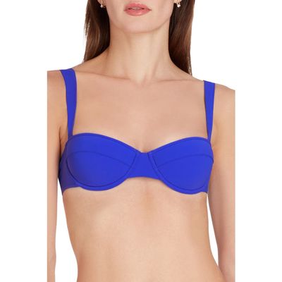 VALIMARE Athens Underwire Bikini Top in Blue 