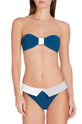 VALIMARE Capri colorblock Bikini Bottom in Mineral Blue 