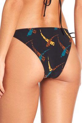 VALIMARE Lisbon Printed Bikini Bottom in Black 