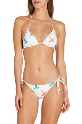 VALIMARE Lisbon Printed Bikini Bottom in Off White 