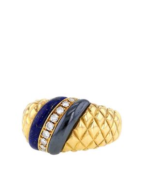 Van Cleef & Arpels 1970s yellow gold mult-isone ring