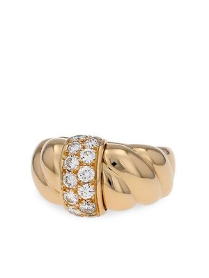 Van Cleef & Arpels 1980s 18kt yellow gold diamond ring