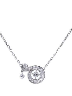 Van Cleef & Arpels 2010s 18kt white gold Nid Du Paradis diamond necklace - Silver