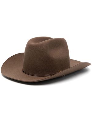 Van Palma Ezra wide brim hat - Brown