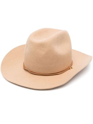 Van Palma Ezra wide brim hat - Neutrals