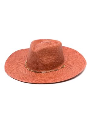 Van Palma Livy Junior Auburn straw sun hat - Orange