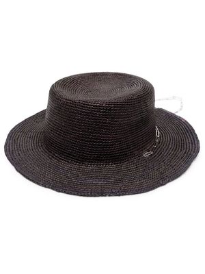 Van Palma Melisses chain-detail hat - Black