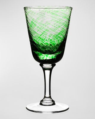 Vanessa Green Wine Glass