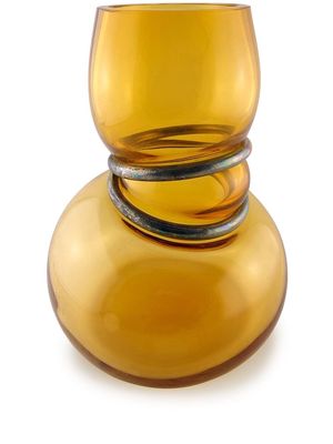 Vanessa Mitrani Double Ring polished vase - Yellow