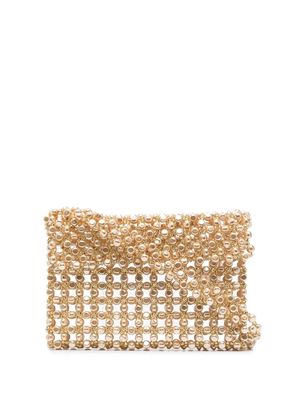 Vanina Le Sablena beaded shoulder bag - Gold