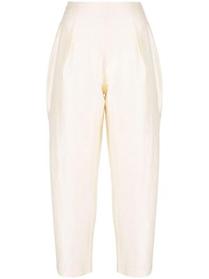 Vanina L'eternel high-waisted cropped trousers - White