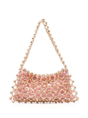 Vanina Songe beaded shoulder bag - Pink