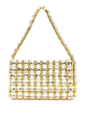 Vanina Sonnette crystal-embellished tote bag - Yellow