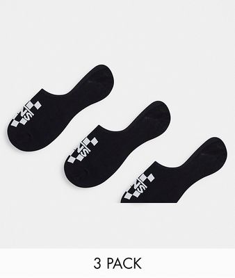 Vans 3 pack Canoodle sport socks in black
