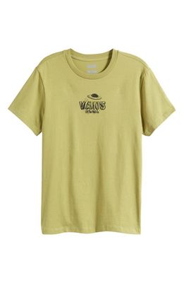 Vans Alien Outdoors Cotton Graphic T-Shirt in Green Olive