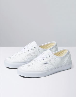 Vans Authentic lace-up sneakers in cream-White