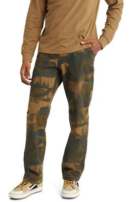 Vans Authentic Relaxed Fit Chinos in Deep Forest-Kangaroo