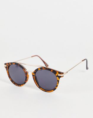 Vans aviator sunglasses in tortoiseshell-Brown