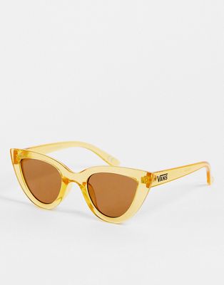 Vans cat eye sunglasses in yellow