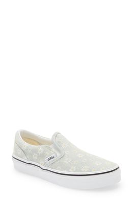 Vans Classic Slip-On Sneaker in Denim Daisy