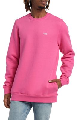 Vans ComfyCush Crewneck Sweatshirt in Shocking Pink