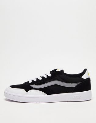 Vans Cruze sneakers in black with white trim