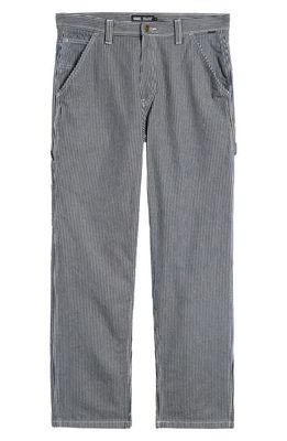 Vans Drill Chore Stripe Relaxed Fit Tapered Pants in Indigo