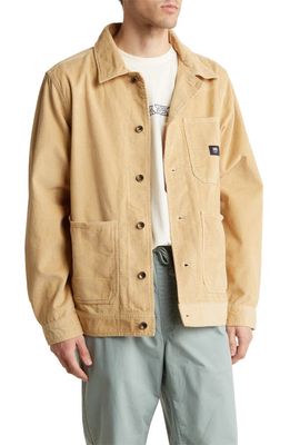 Vans Drill Cotton Corduroy Chore Coat in Taos Taupe