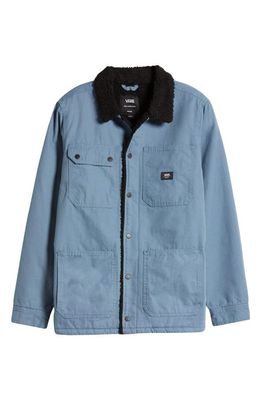 Vans Drill Faux Shearling Lined Chore Coat in Blue Mirage
