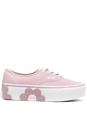 Vans flower-appliqué platform sneakers - Pink