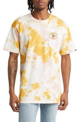 Vans Have A Peel Tie Dye Cotton Graphic T-Shirt in Narcissus/Rose Smoke