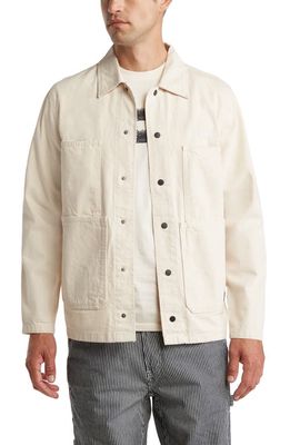 Vans Hickory Stripe Drill Chore Coat in Natural