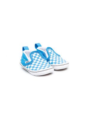 Vans Kids checkerboard slip-on sneakers - Blue