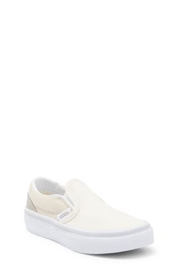 Vans Kids' Classic Slip-On Sneaker in Natural Multi/True White