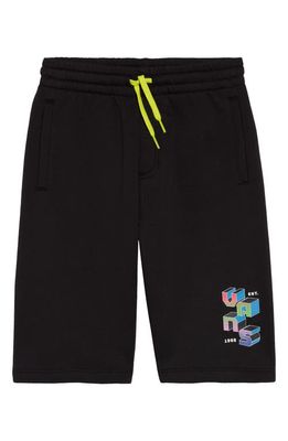Vans Kids' Digital Flash Fleece Shorts in Black