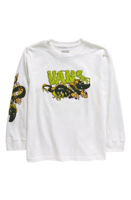 Vans Kids' Gnardragon Long Sleeve Graphic T-Shirt in White