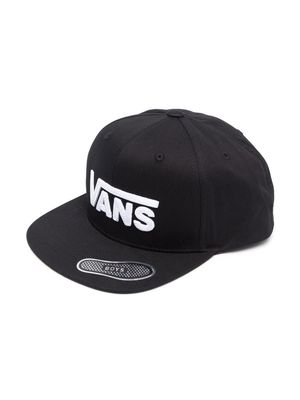 Vans Kids logo-embroidered cap - Black